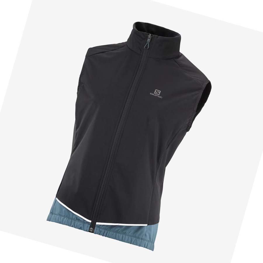 Chaquetas Salomon LIGHT SHELL WATERPROOF Mujer Negros Azules | MX 2484DFM